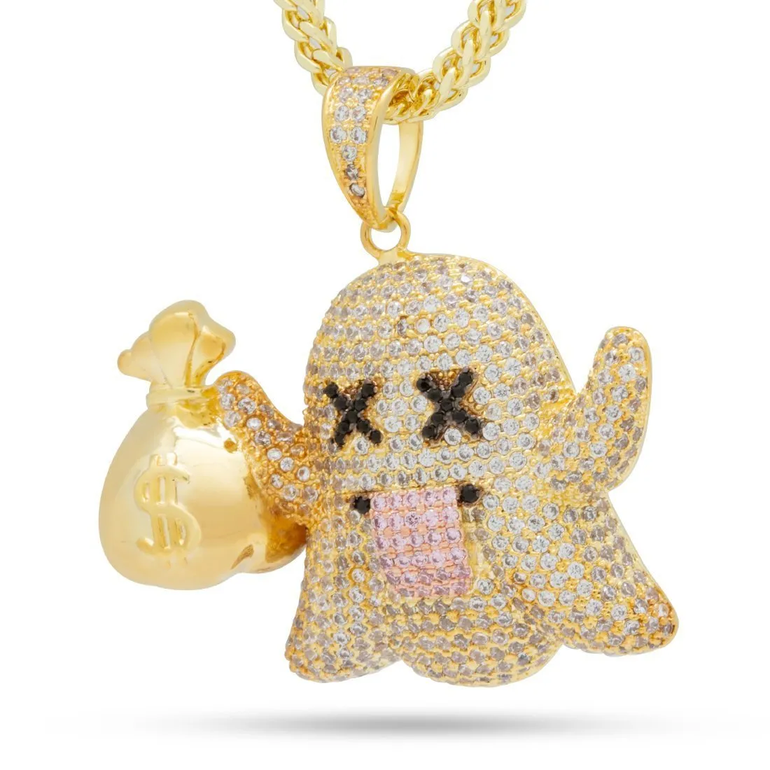 Money Ghost Emoji Necklace