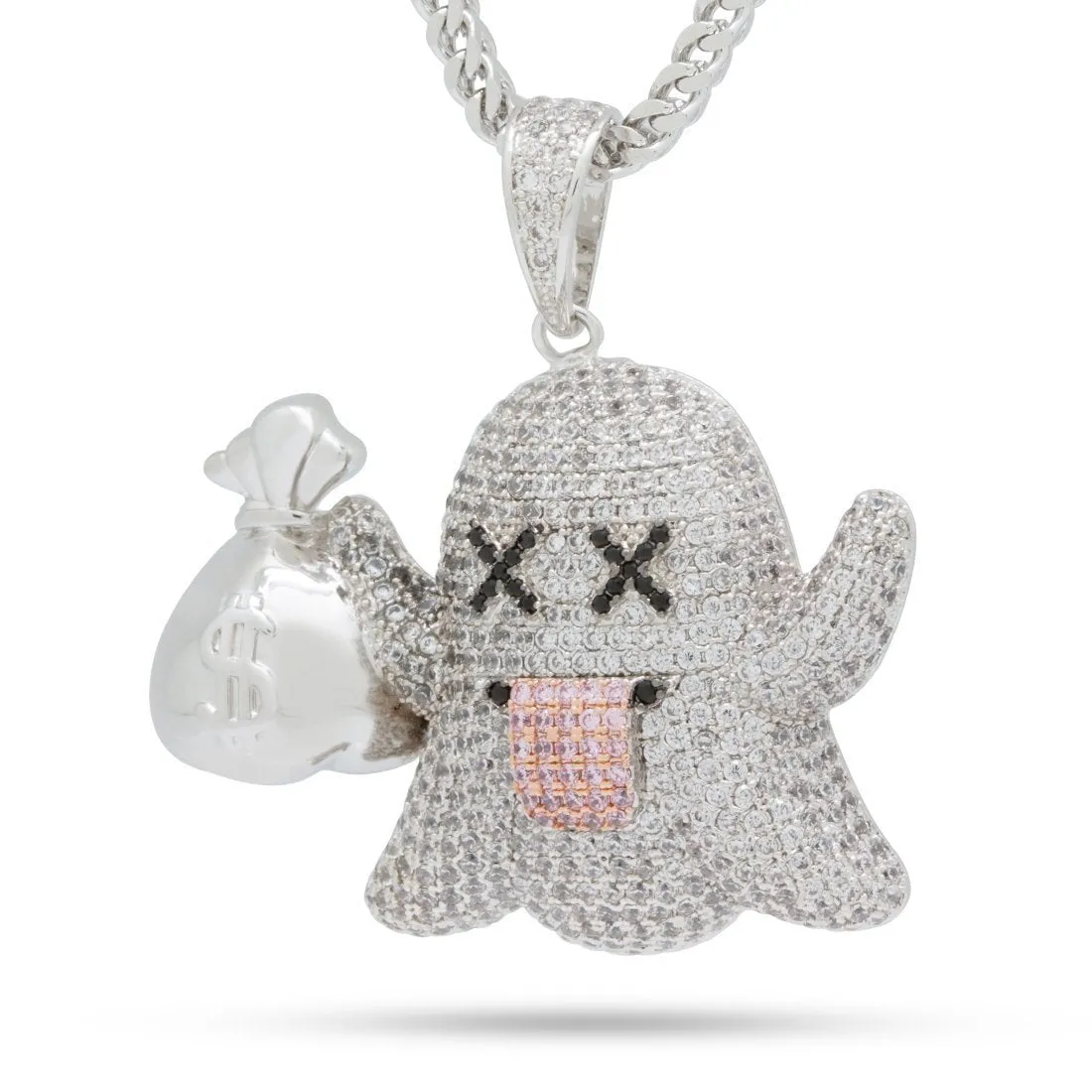 Money Ghost Emoji Necklace