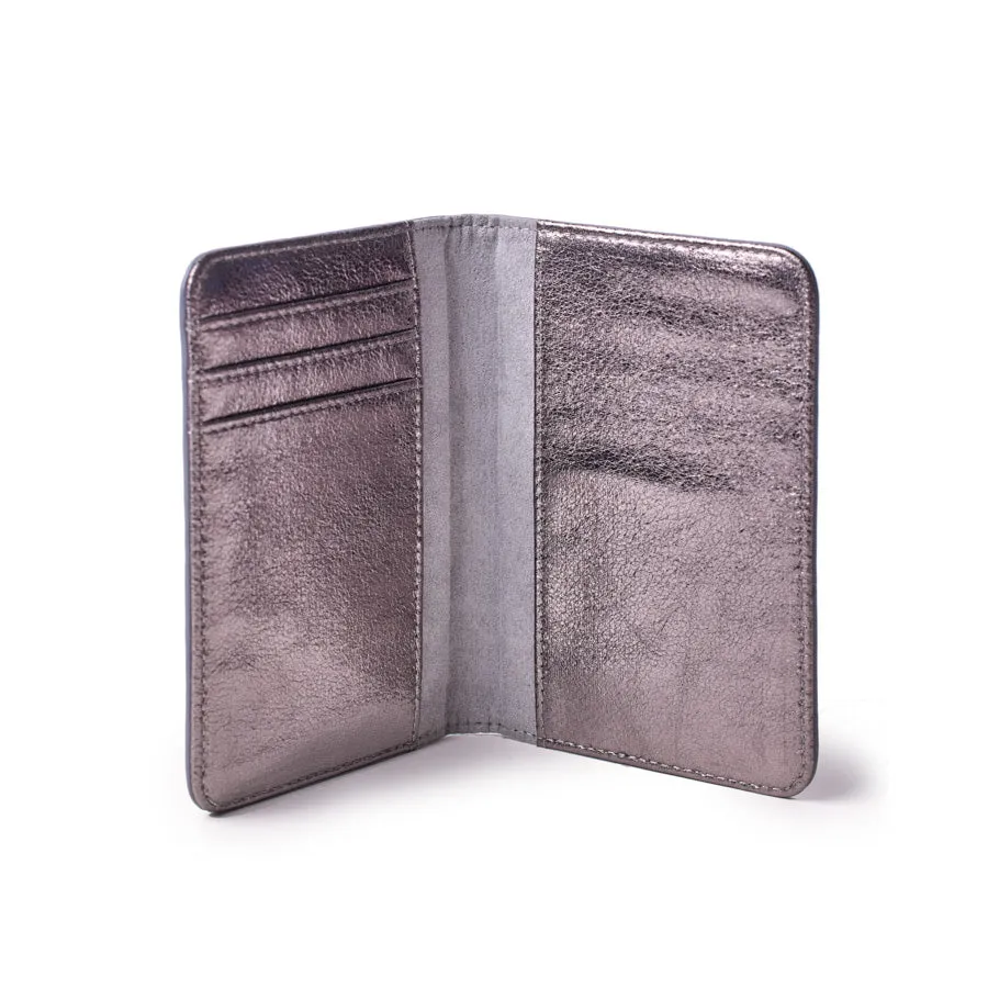 MONOGRAM PASSPORT HOLDER - GRAY