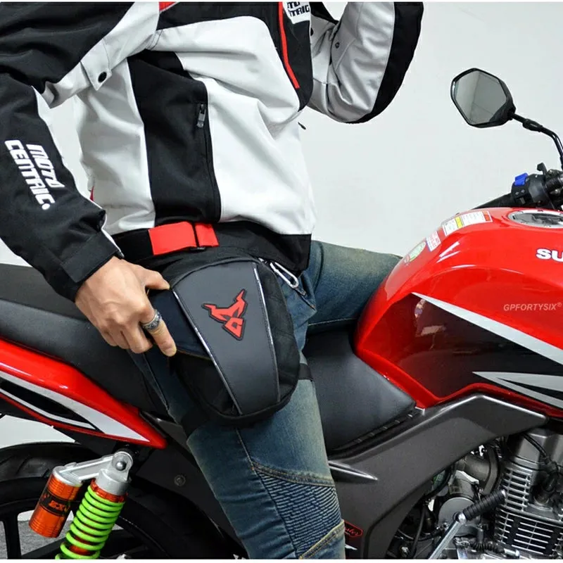 Moto Centric Motorcycle Leg Bag Thigh Waist Pack Hip Pouch