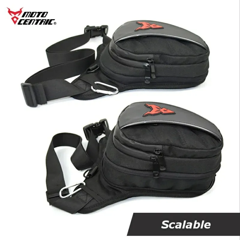 Moto Centric Motorcycle Leg Bag Thigh Waist Pack Hip Pouch