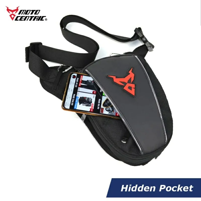 Moto Centric Motorcycle Leg Bag Thigh Waist Pack Hip Pouch