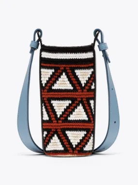 Multicolor midi bucket bag