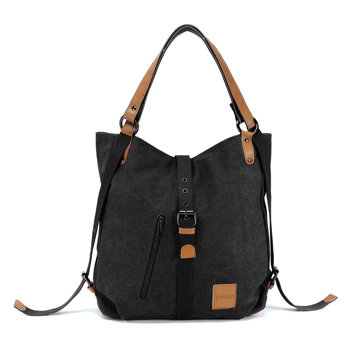 Multifunctional Canvas Women Convertible Backpack Purse Ladies Shoulder Bag Handbag