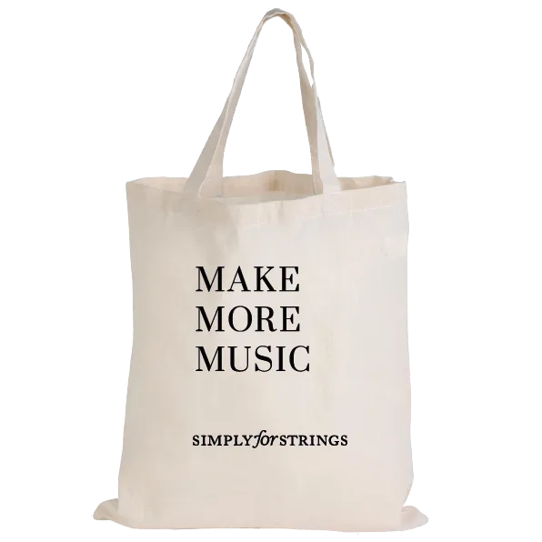 Music Tote Bag - Alto Clef (Calico)