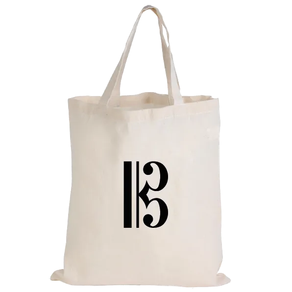 Music Tote Bag - Alto Clef (Calico)