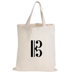 Music Tote Bag - Alto Clef (Calico)