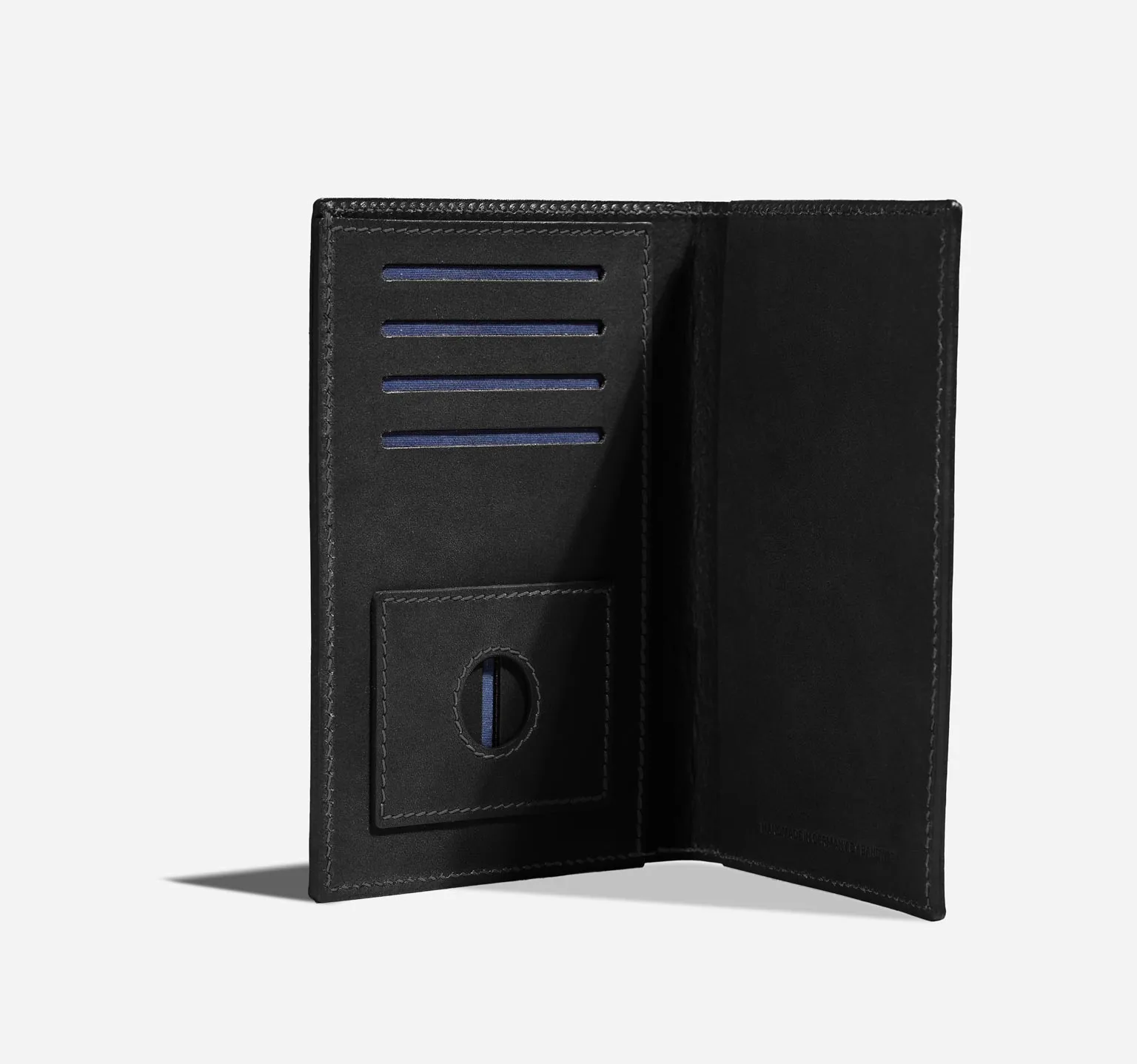 Nappa | Black Tone-on-Tone | Passport Cover