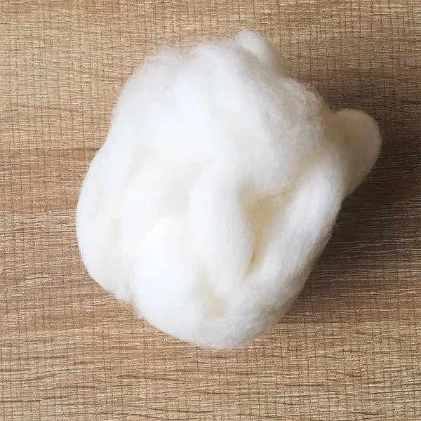 Needle felted supplies wool felting Gray wool Roving for felting short fabric