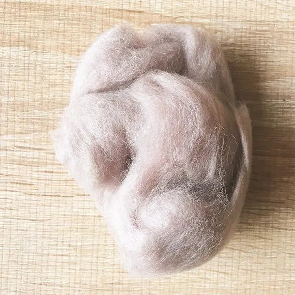 Needle felted supplies wool felting Gray wool Roving for felting short fabric