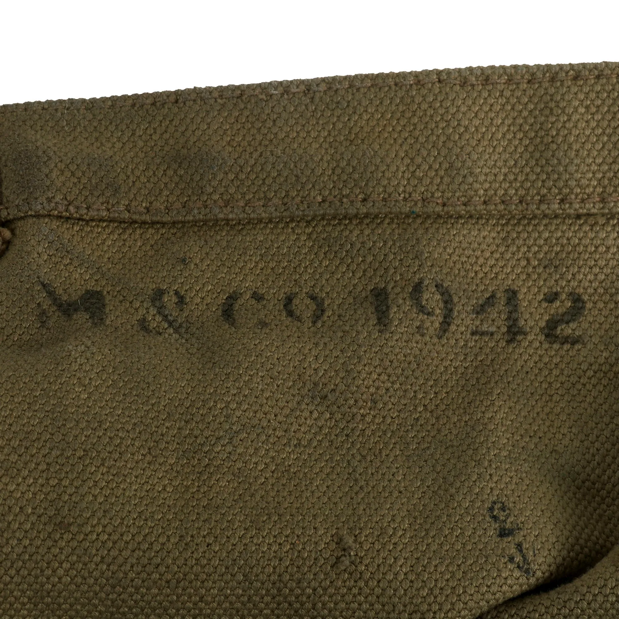 Original British WWII Pattern 1937 Medic Shell Dressing Shoulder Bag with 7 Field Dressings and Red Cross Armband - dated 1942