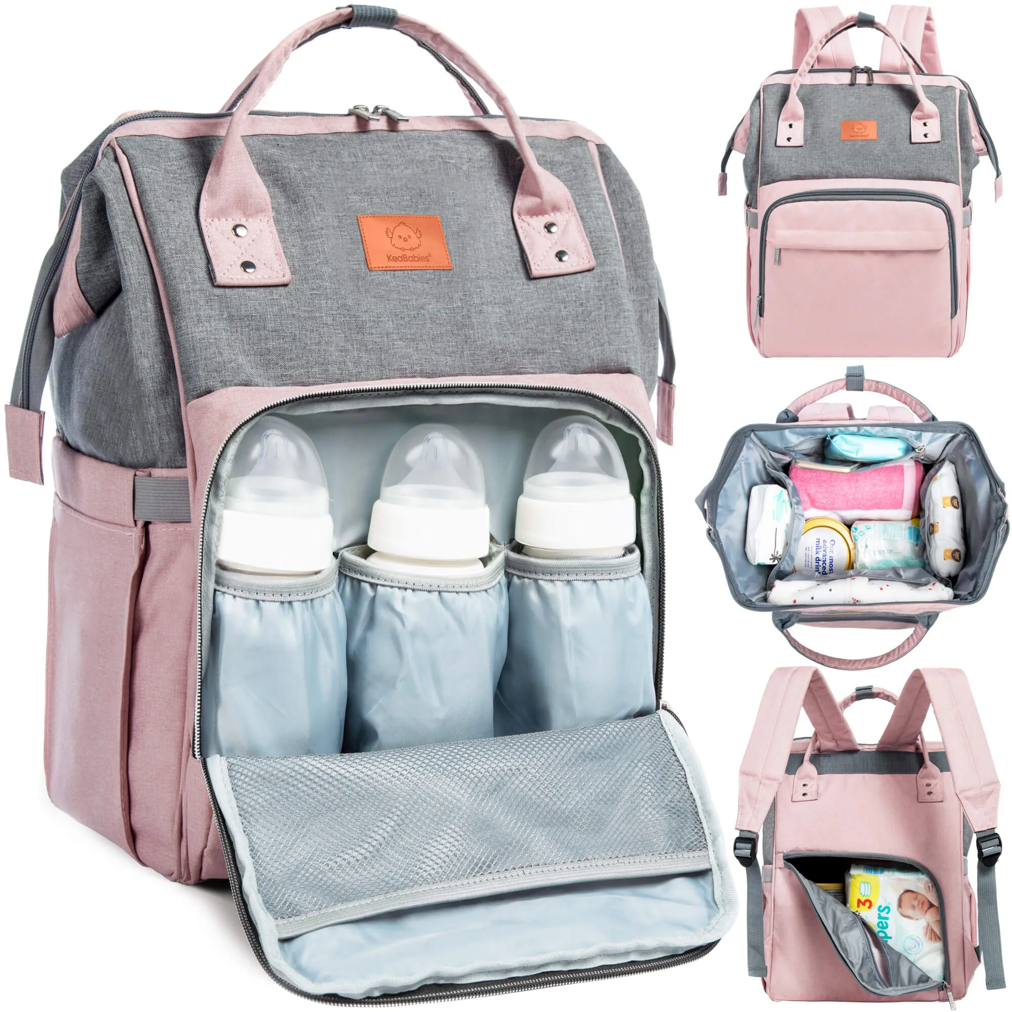 Original Diaper Bag (Pink Gray)