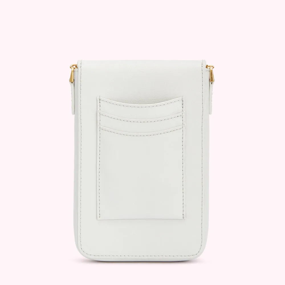 OYSTER LEATHER RITA CROSSBODY MINI BAG