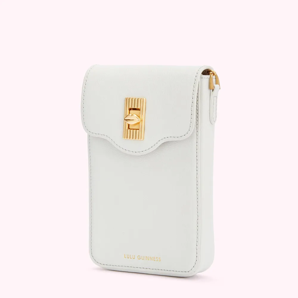 OYSTER LEATHER RITA CROSSBODY MINI BAG