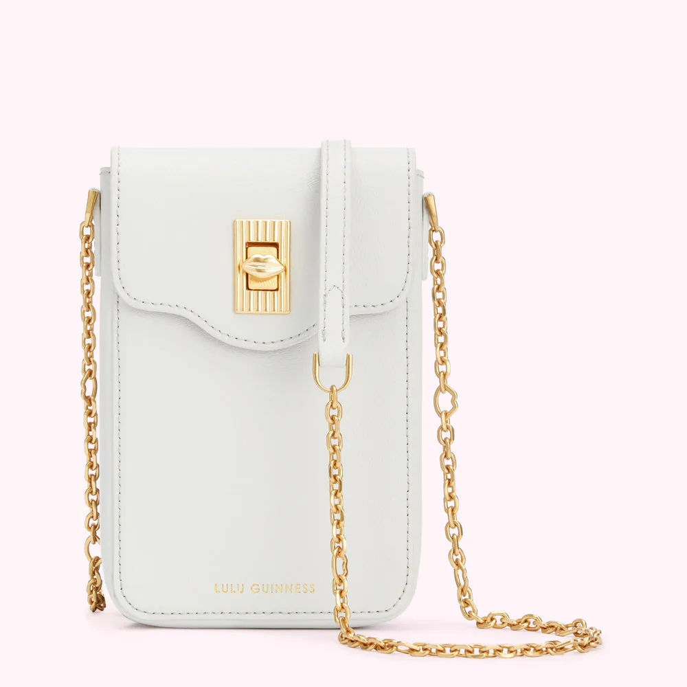 OYSTER LEATHER RITA CROSSBODY MINI BAG