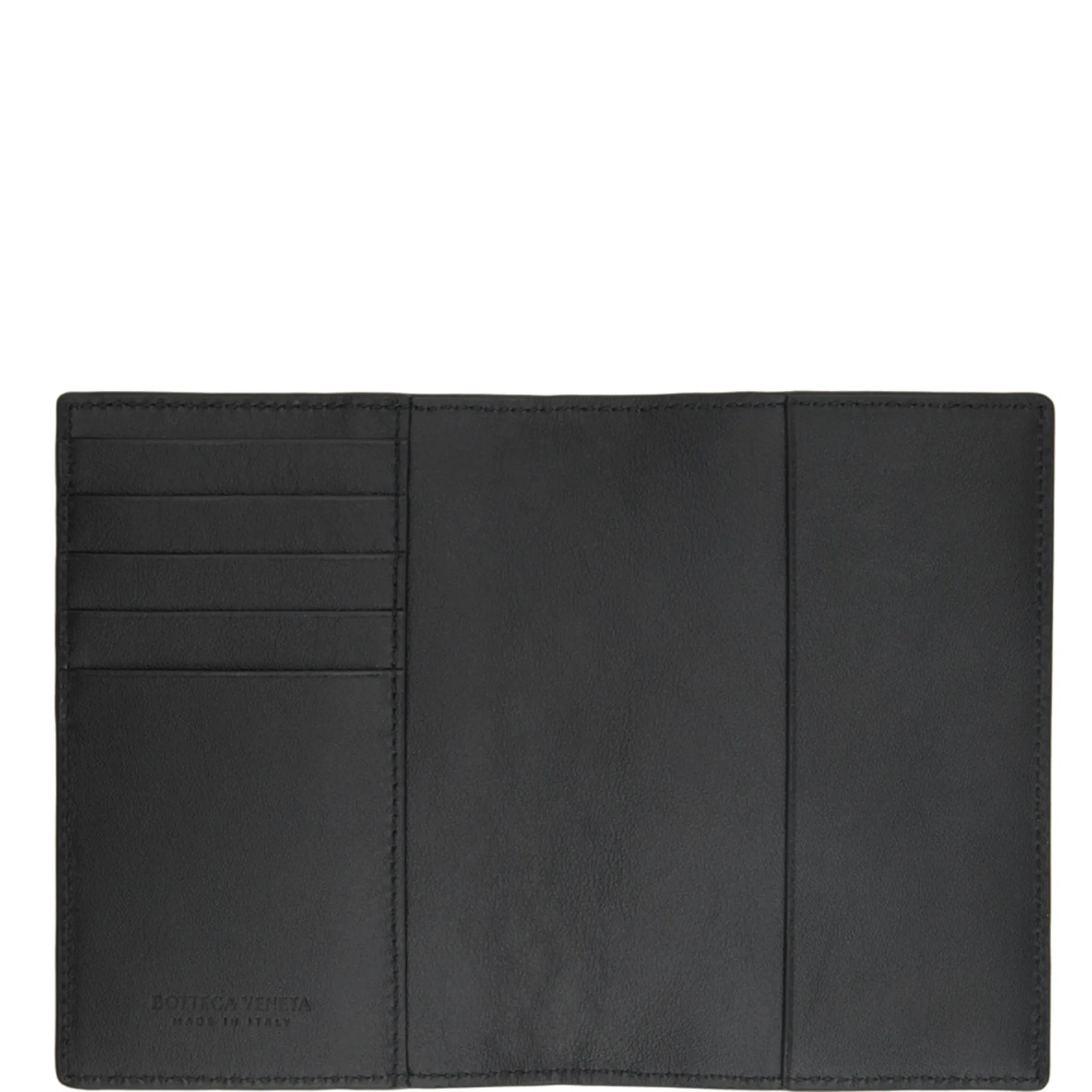 Passport Holder Intrecciato, Black