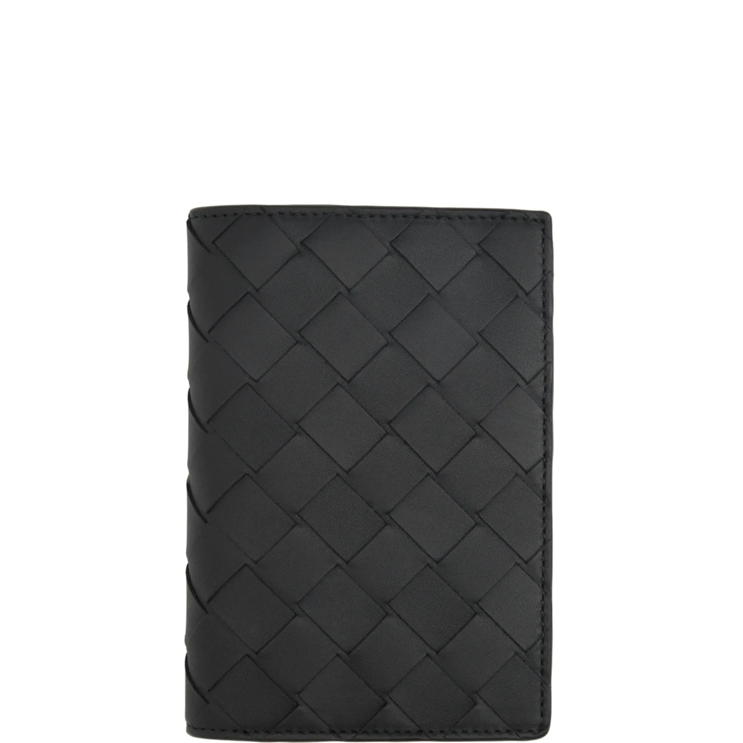 Passport Holder Intrecciato, Black