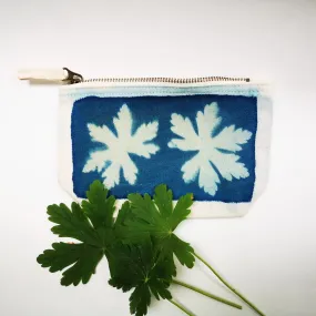 Pencil case/ make up bag (small) -  geranium design