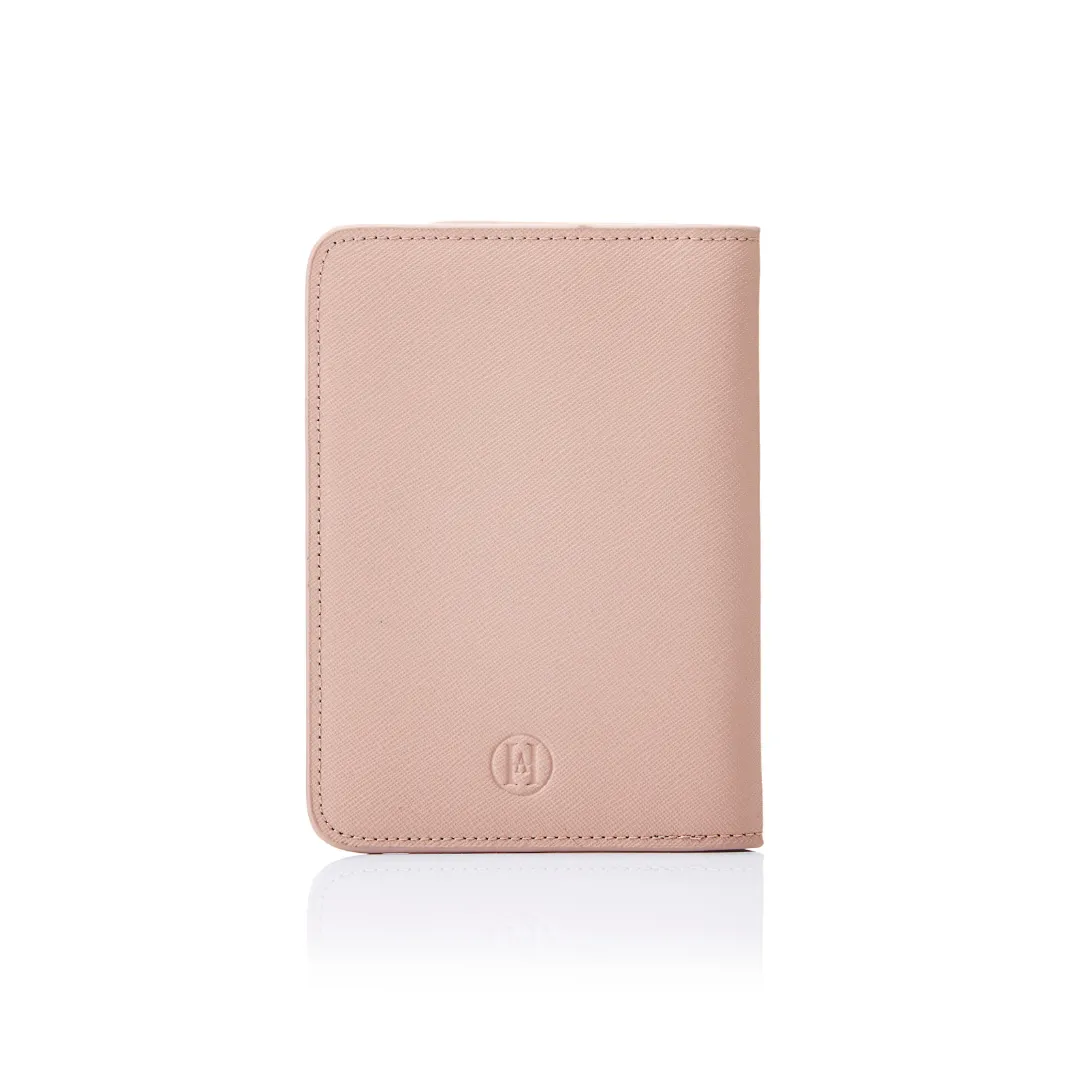 Personalised Leather Passport Cover - Nude Saffiano