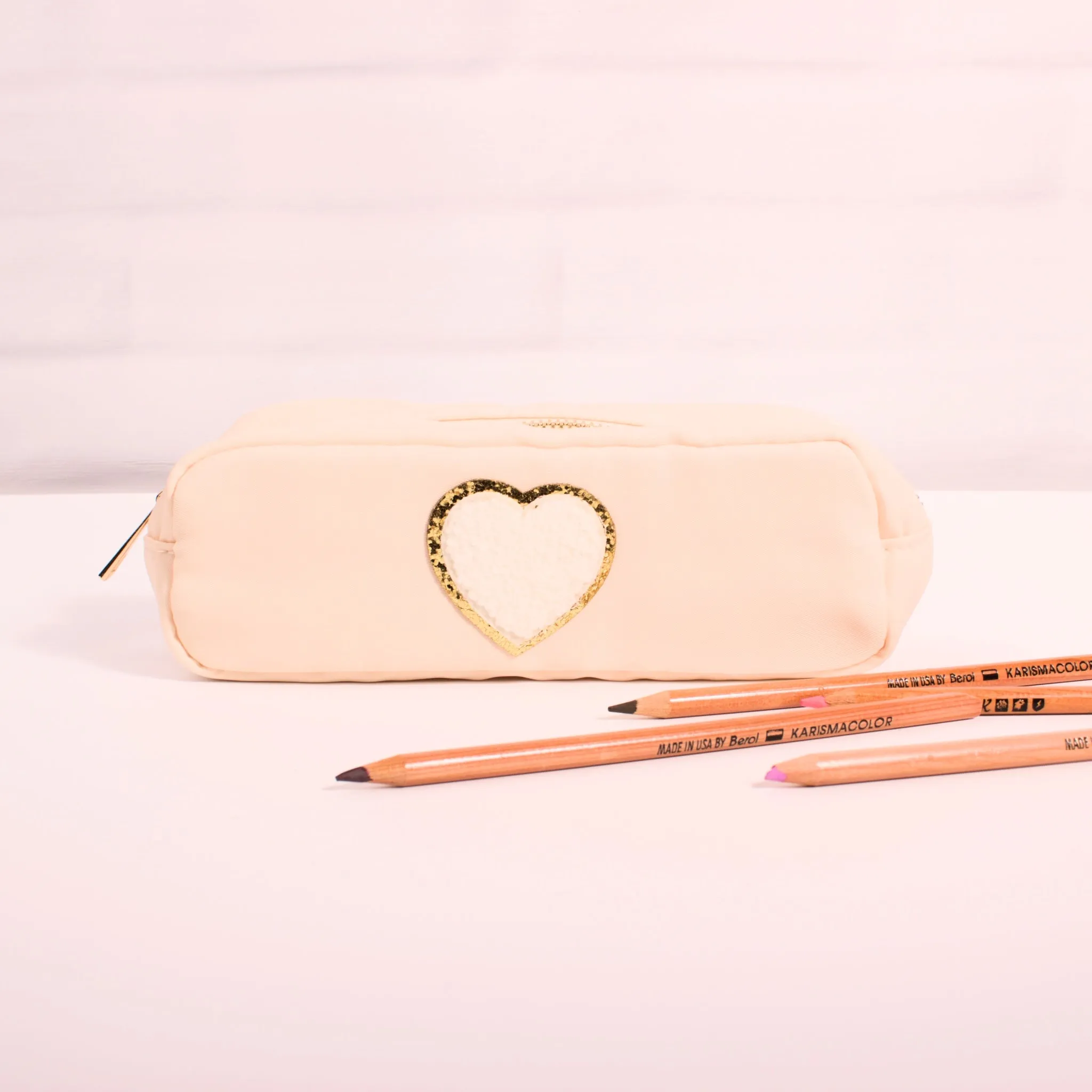 Personalised Pencil Case with Glitter or Pearl Letters