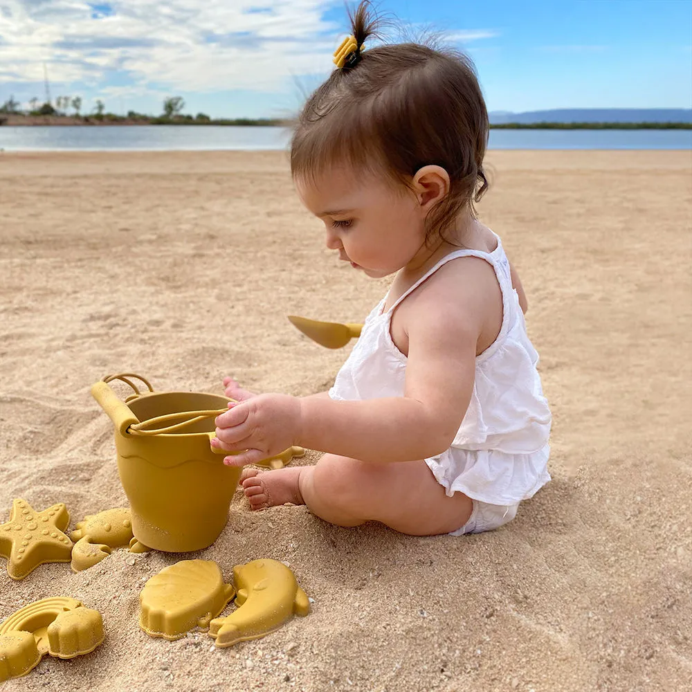 Playground Silicone Bucket & Spade Set - Sunshine