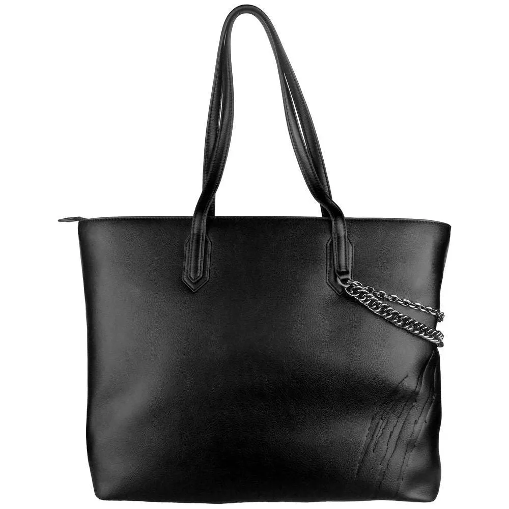 Plein Sport Black Polyethylene Women Shoulder Bag