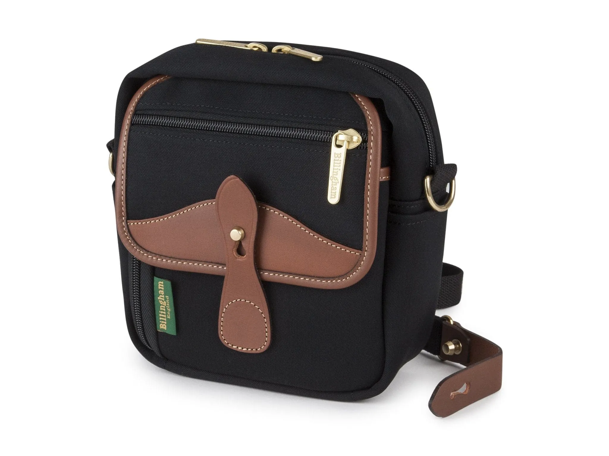 Pola Stowaway - Black Canvas / Tan Leather