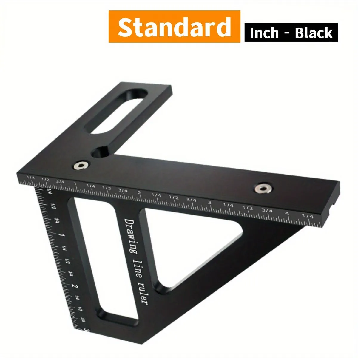 Premium Precision Miter Triangle Ruler with Angle Layout for Woodworking