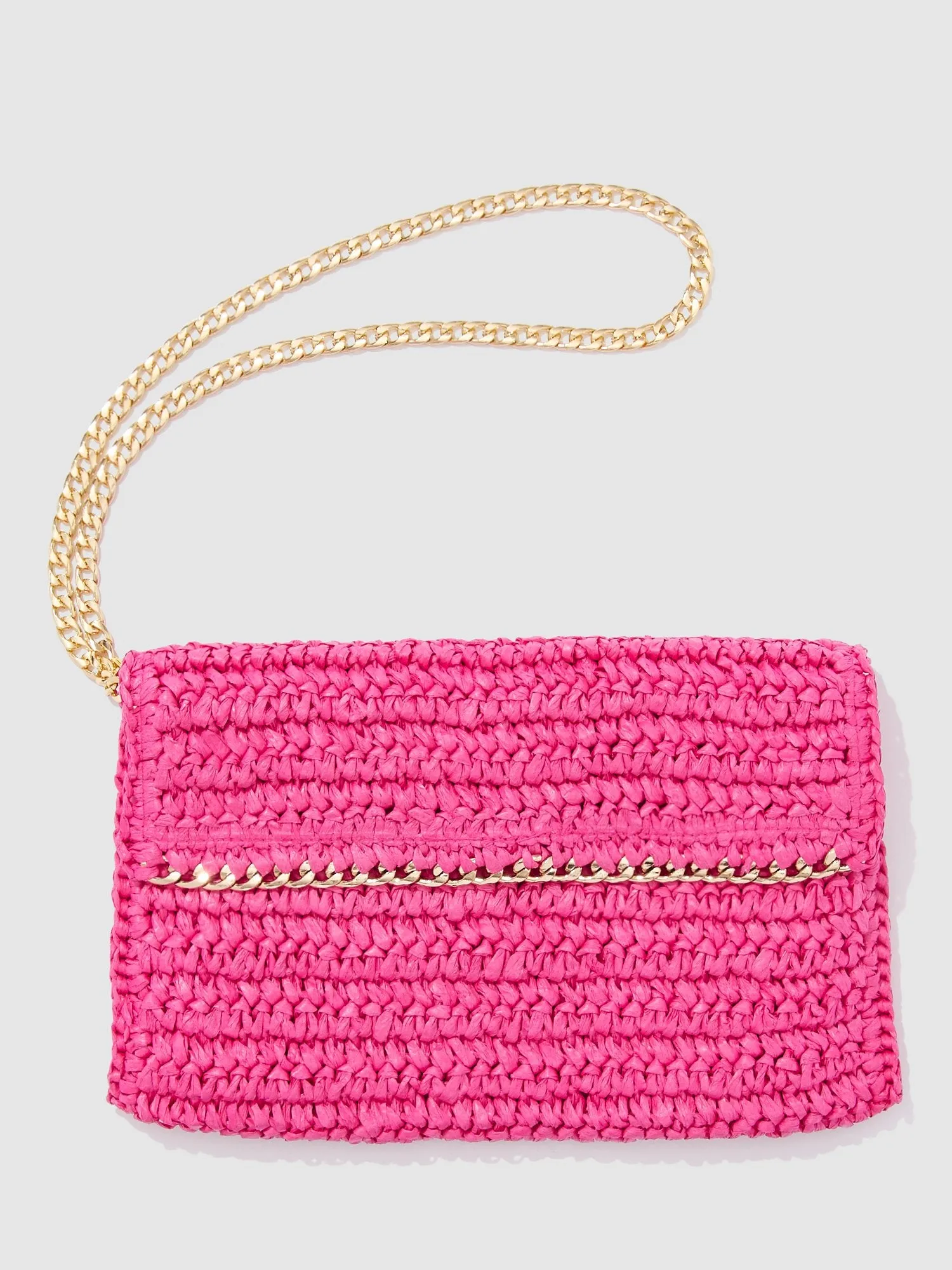 Raffia Crossbody Bag