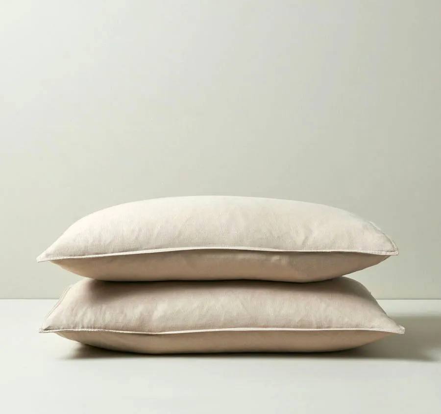 Ravello Linen Standard Pillowcase Pair Shell