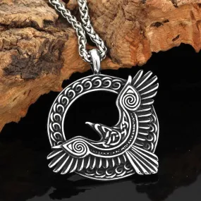 Raven's Flight Amulet - Stainless Steel