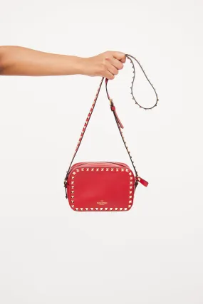 Red Rockstud Camera Bag