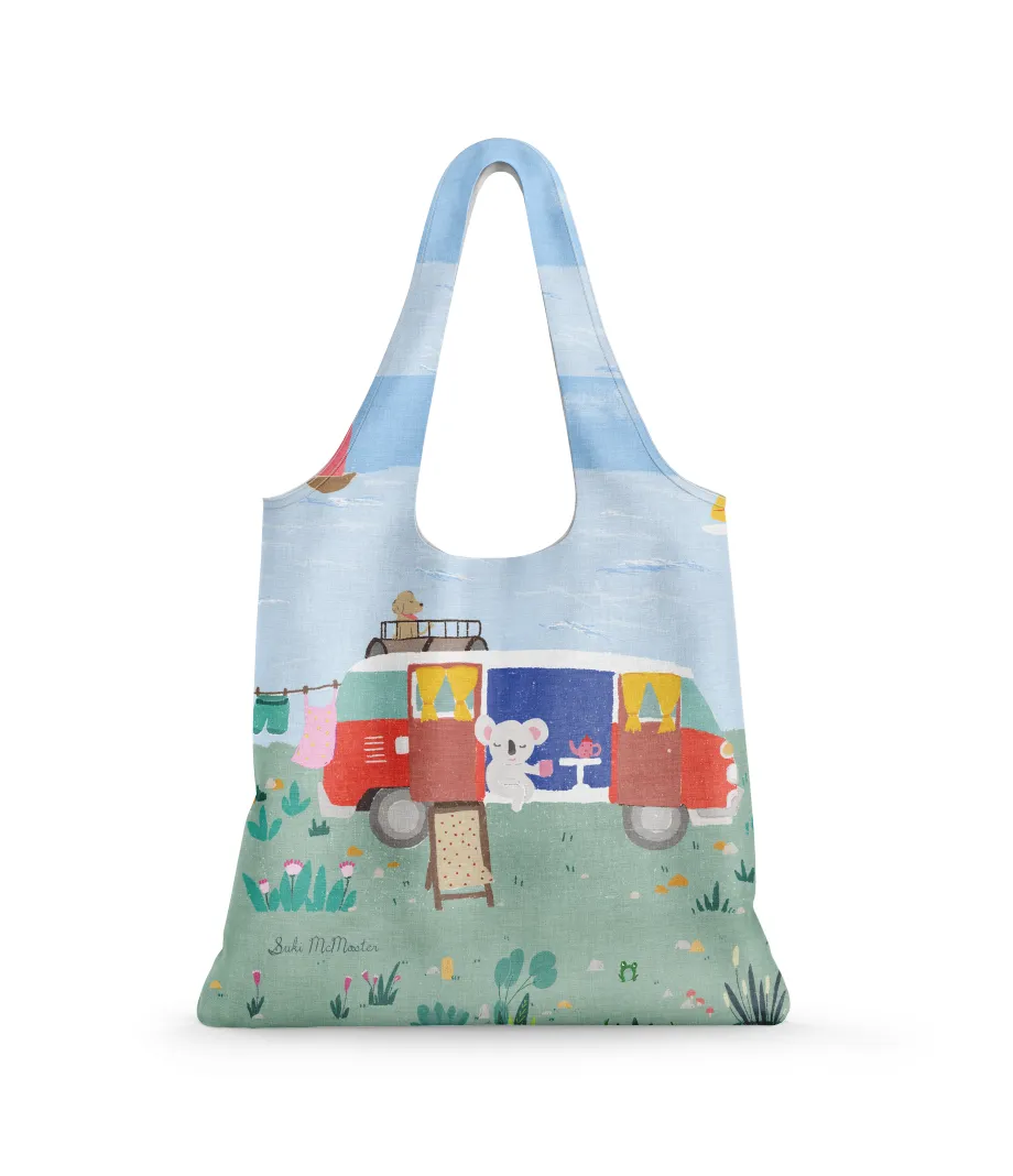 Reusable Shopping Bag - Koala and Kombi by Suki McMaster