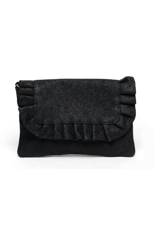 Riwana Ruffle Clutch