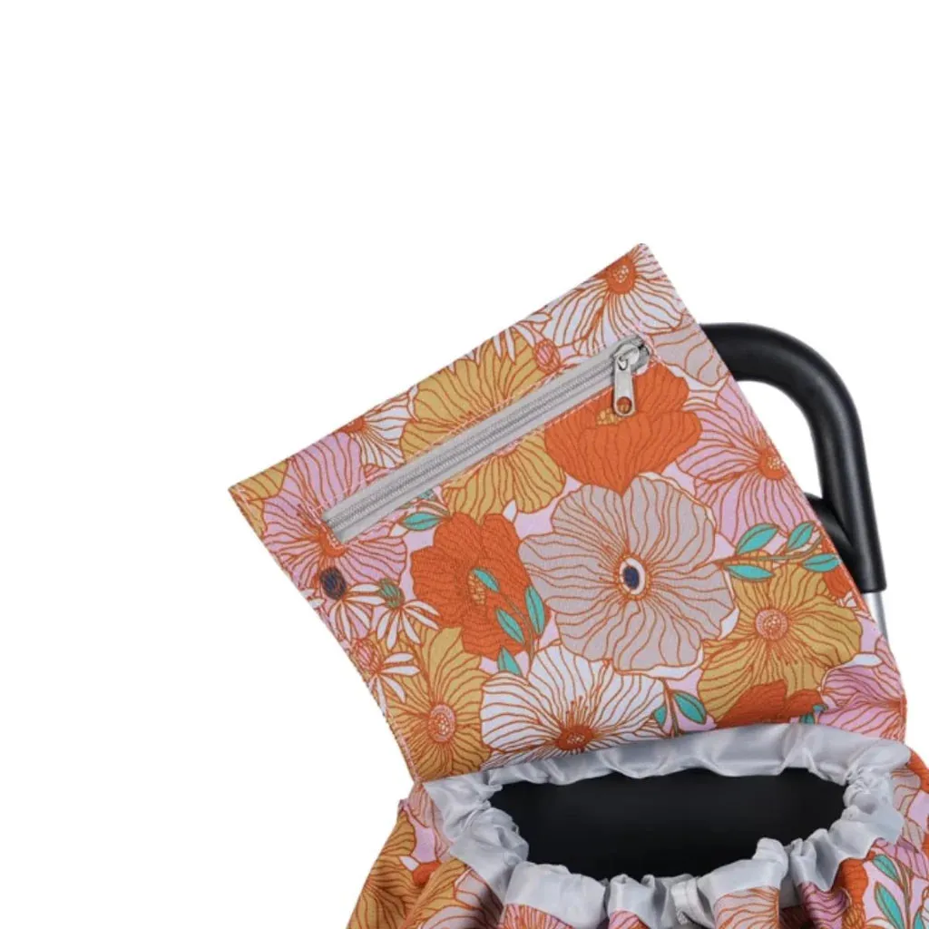 Sachi Shop & Go - Sprint Shopping Trolley - Retro Floral