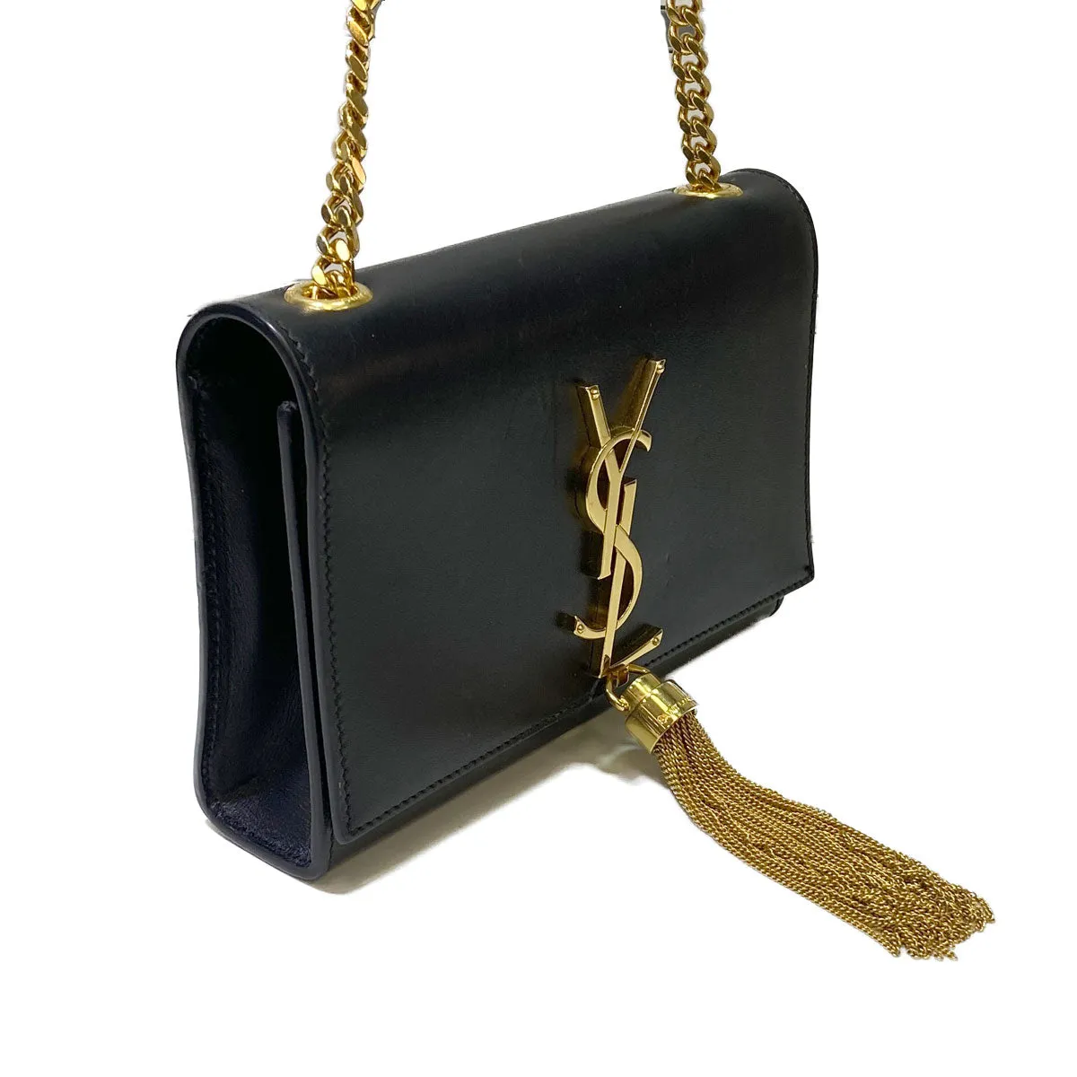 Saint Laurent Small Chain Wallet with Tassel