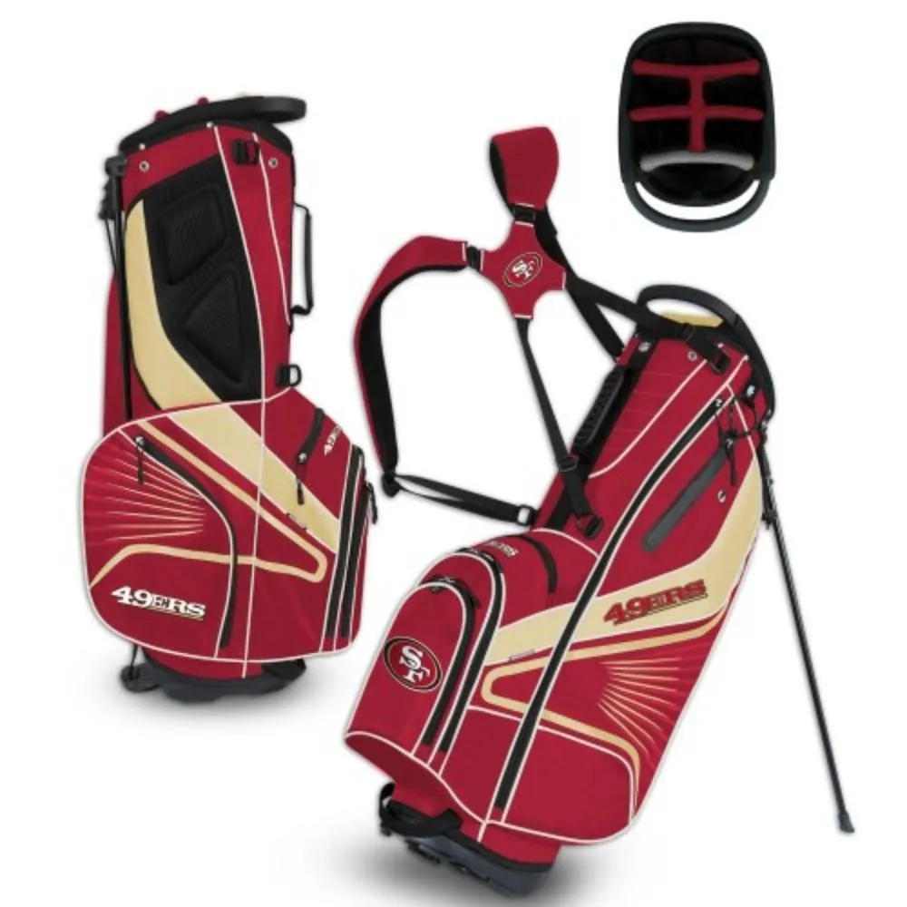 San Francisco 49ers WinCraft "Grid Iron III" 6-Way Stand Golf Bag