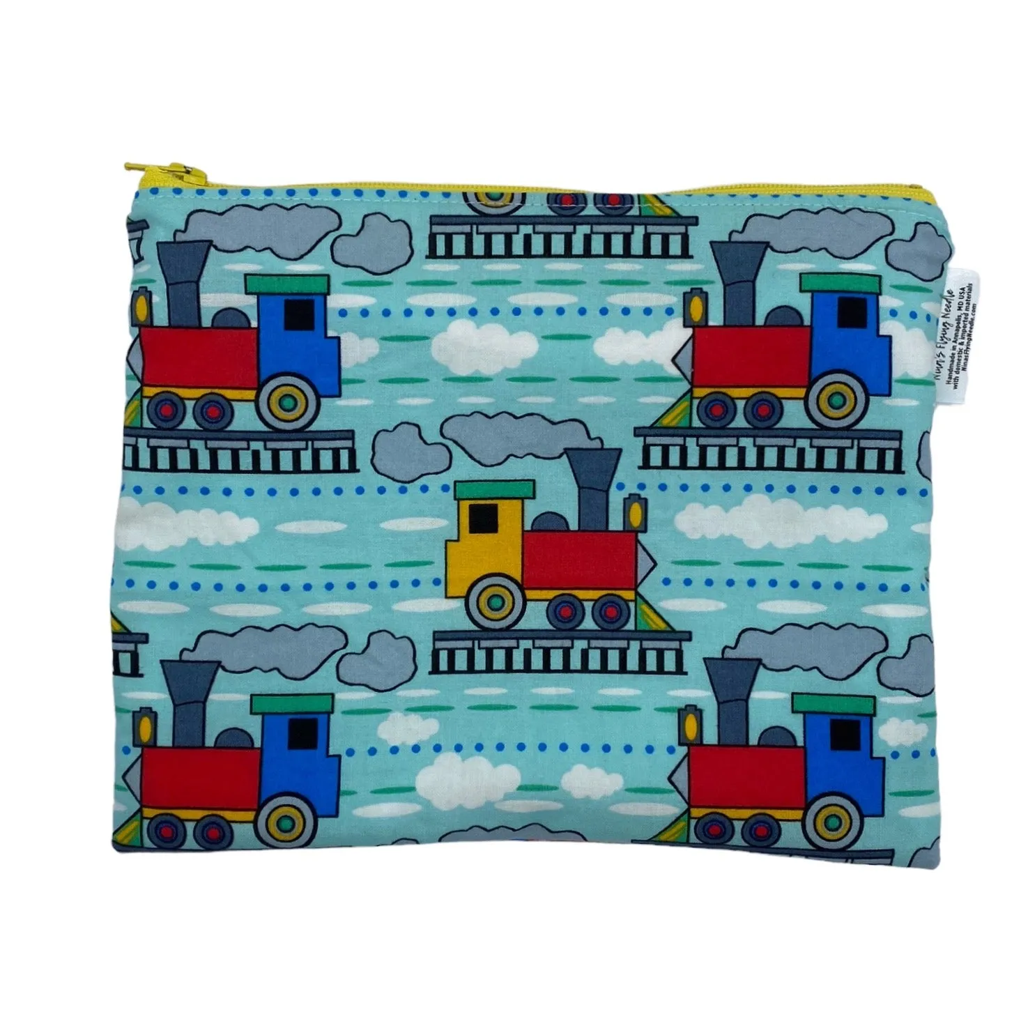 Sandwich Sized Reusable Zippered Bag Trains