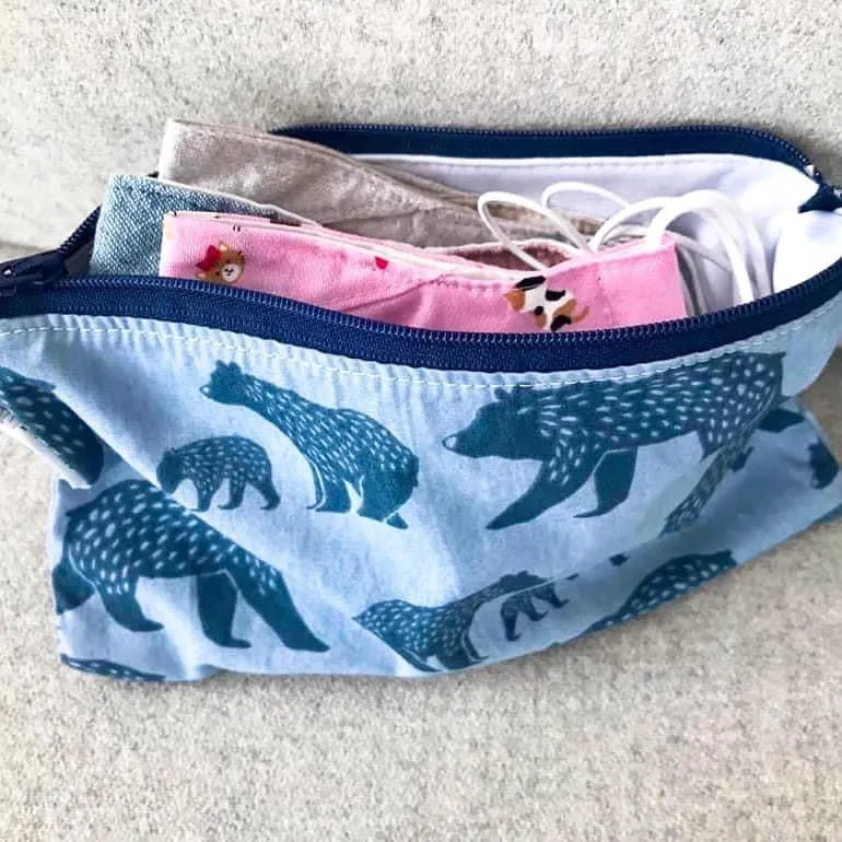 Sandwich Sized Reusable Zippered Bag Trains