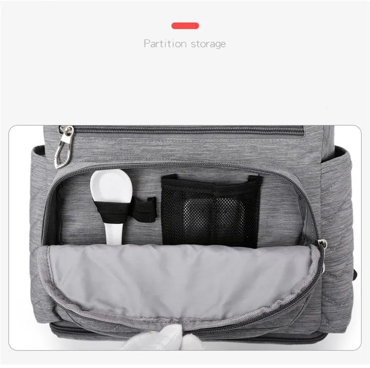 Smart Mom Diaper Bag- Grey