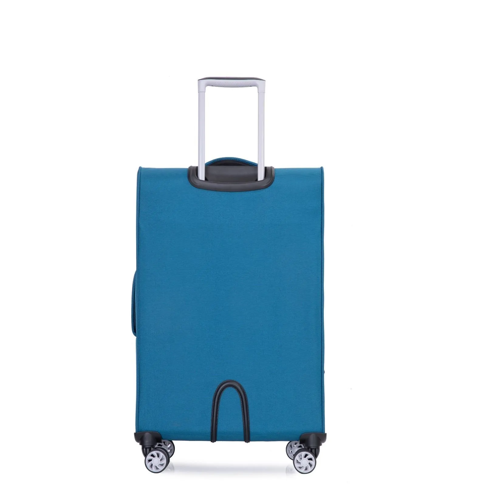 Soft Case Suitcase 4 Wheels Cabin Check In Hand Luggage Trolley Set