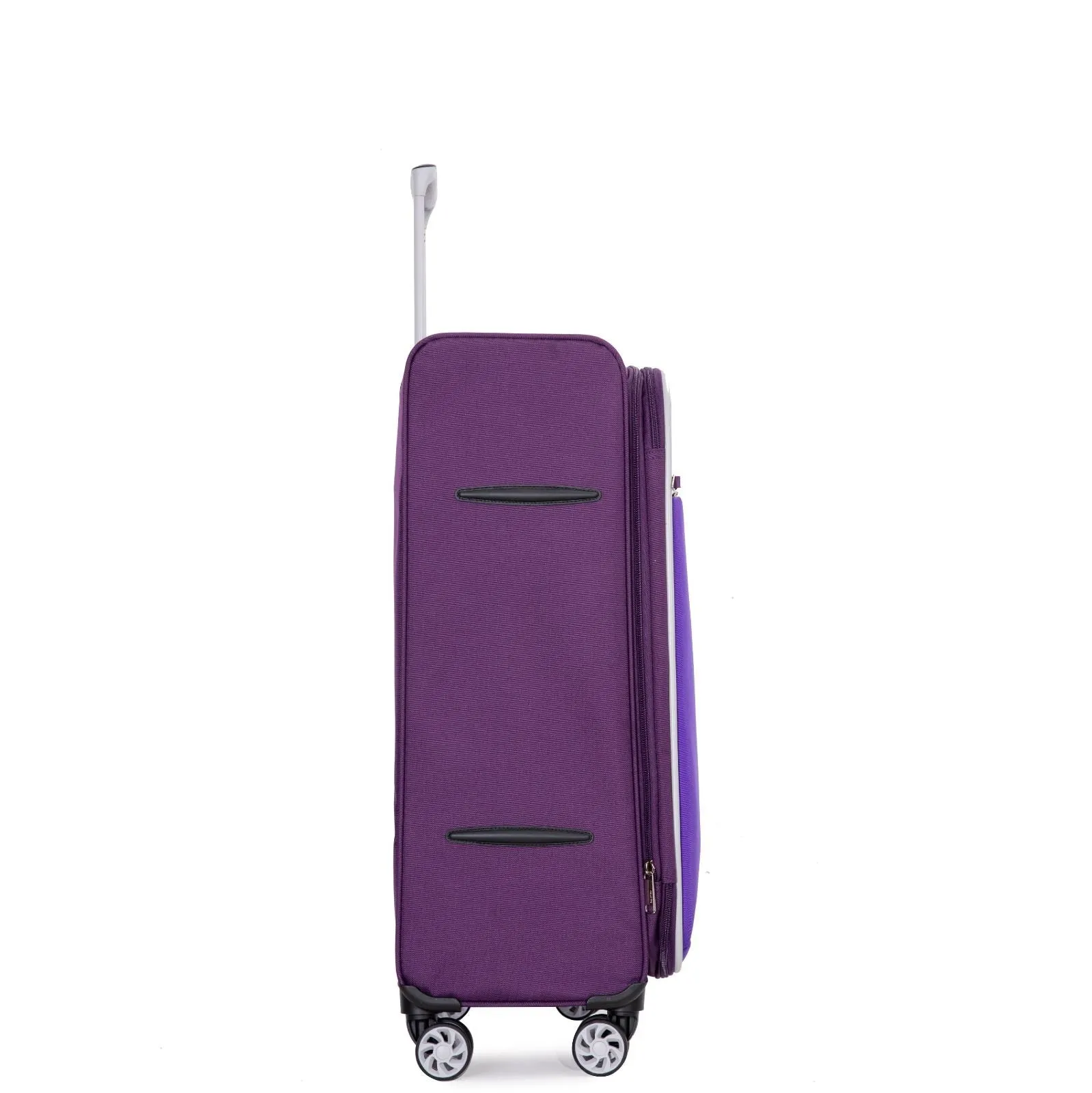 Soft Case Suitcase 4 Wheels Cabin Check In Hand Luggage Trolley Set