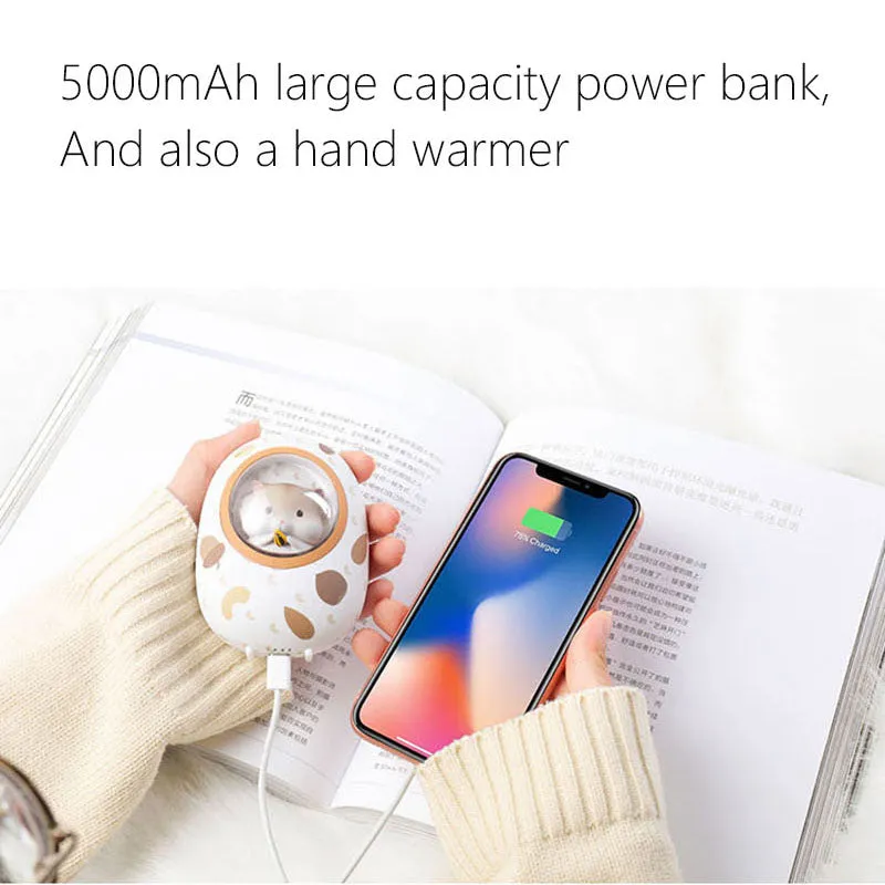 Space Capsule Hand Warmer Power Bank