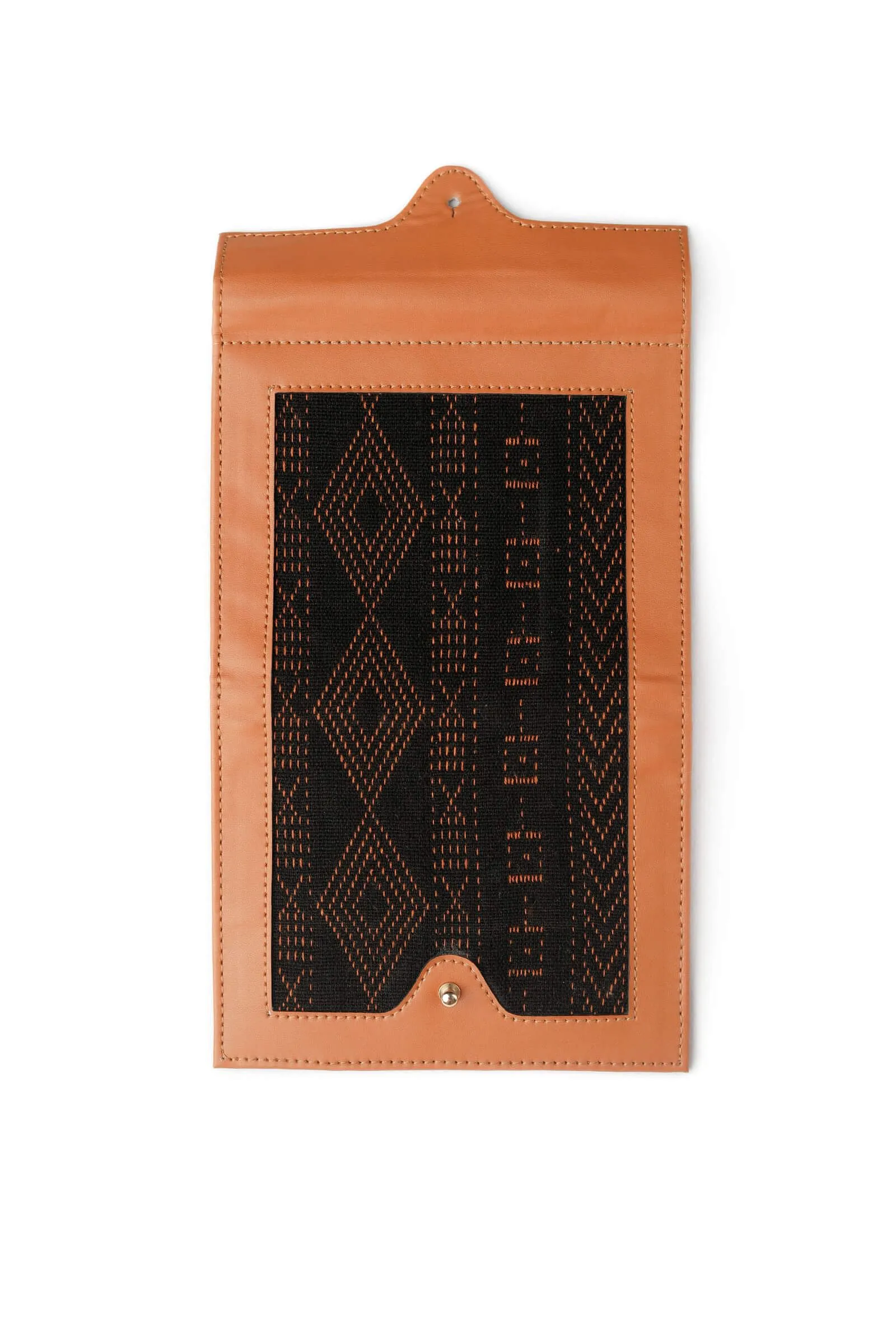 Tangerine Jacquard Passport Holder