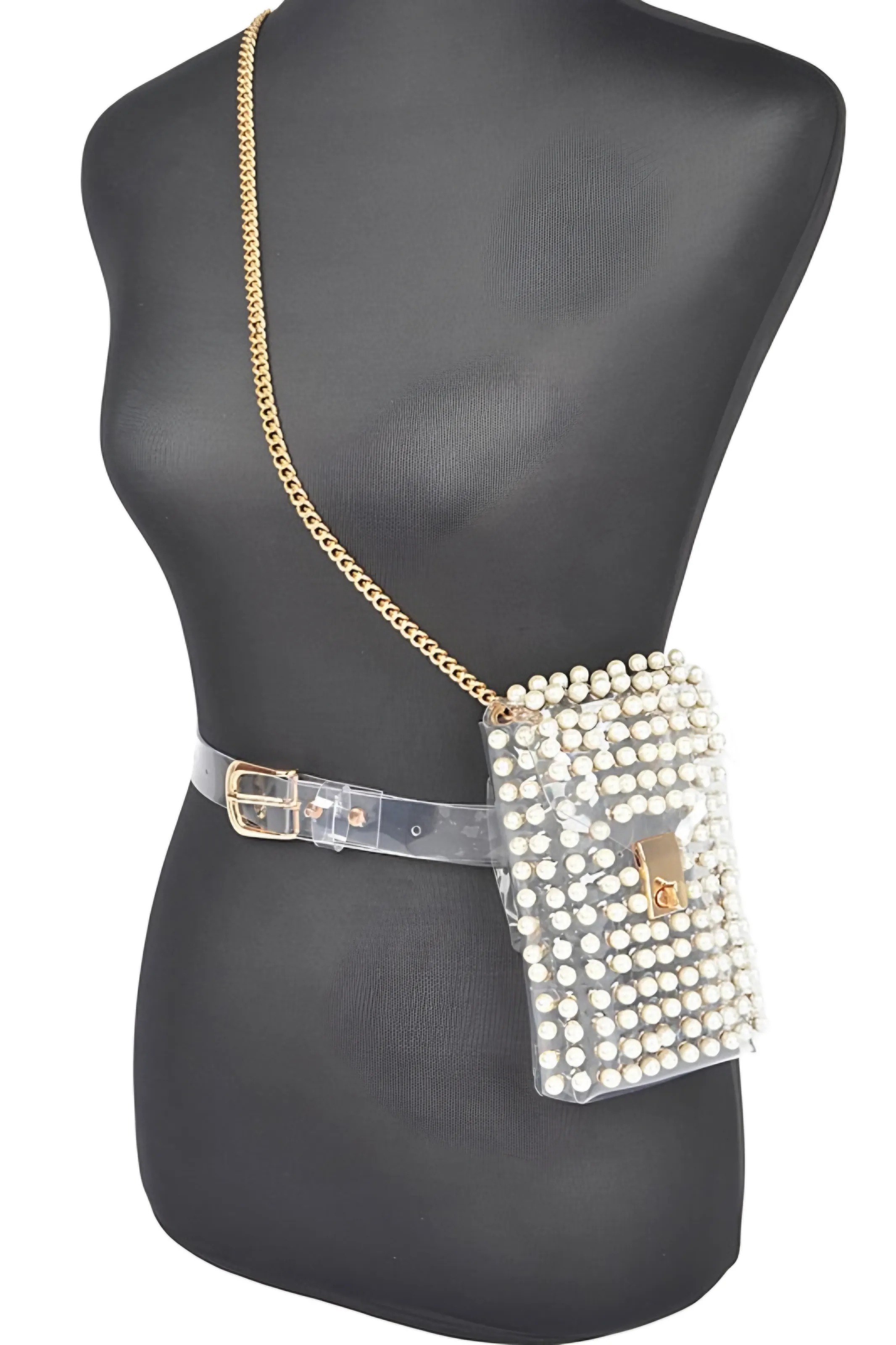 TEEK - Studs Clear Convertible Plus Size Belt Bag