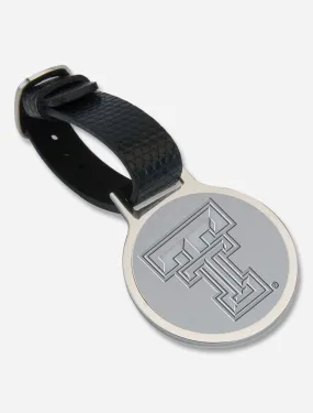 Texas Tech Double T Silver Tone Fob Bag Tag