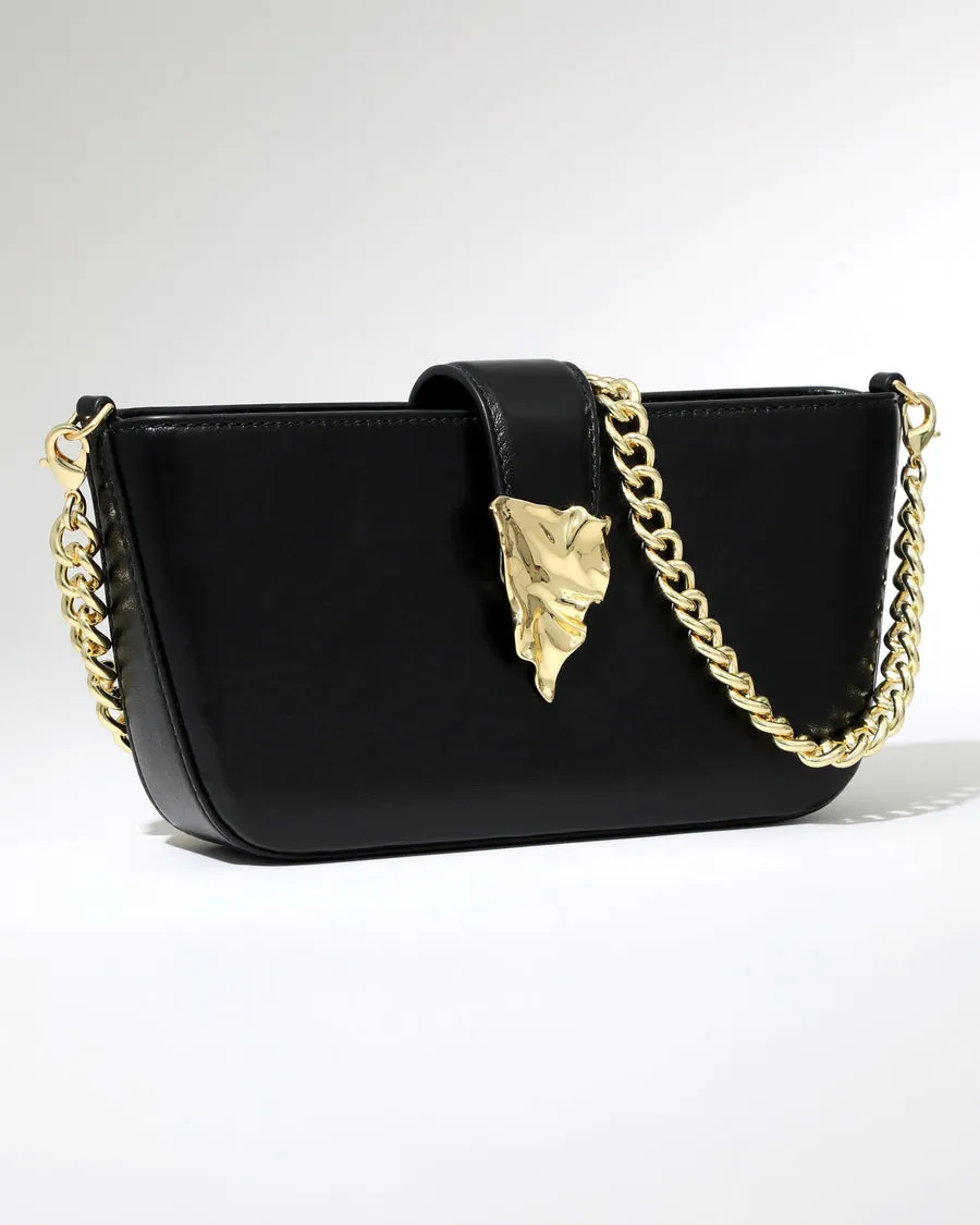 The Crumple Black Convertible Crossbody