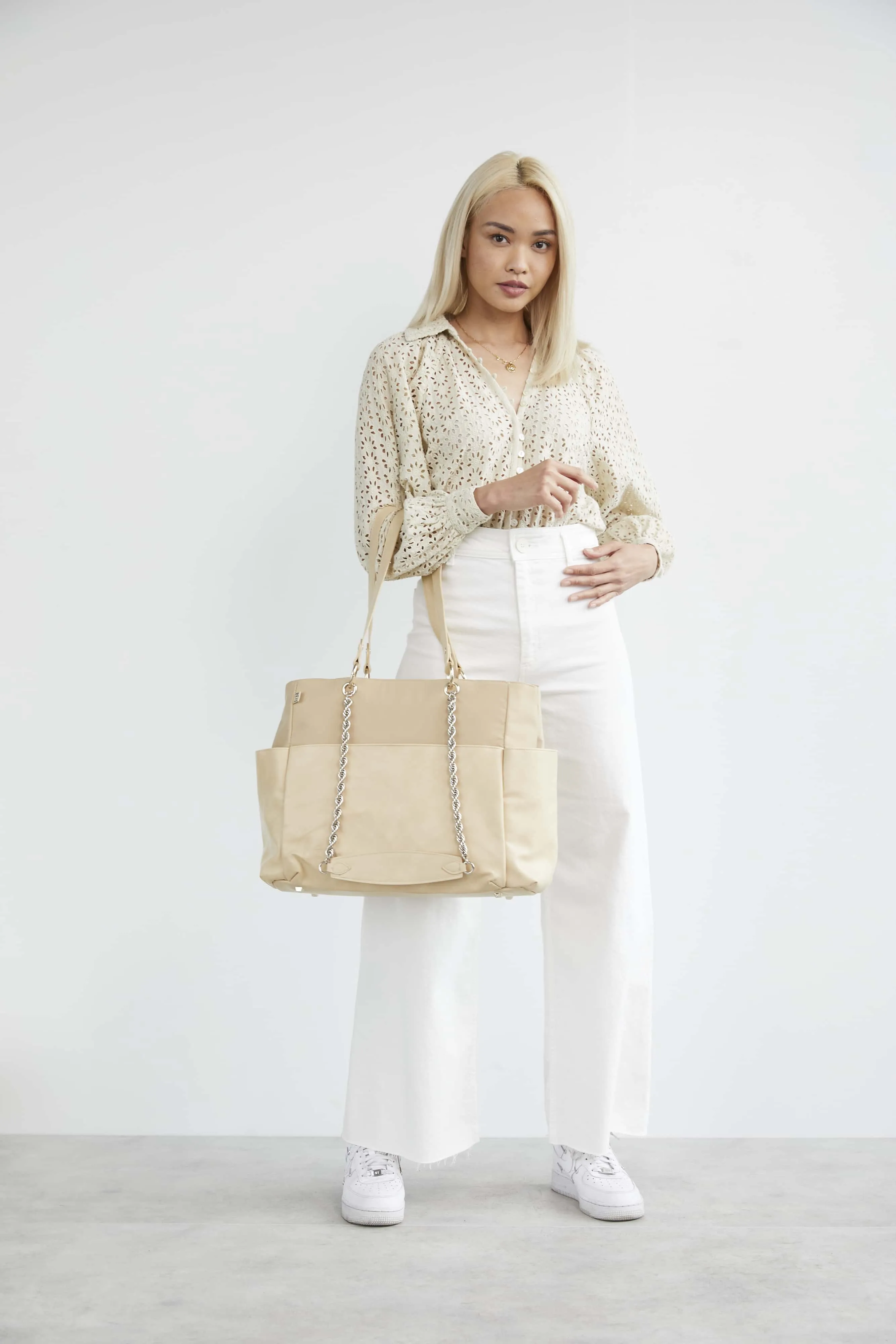 The Diaper Bag in Beige