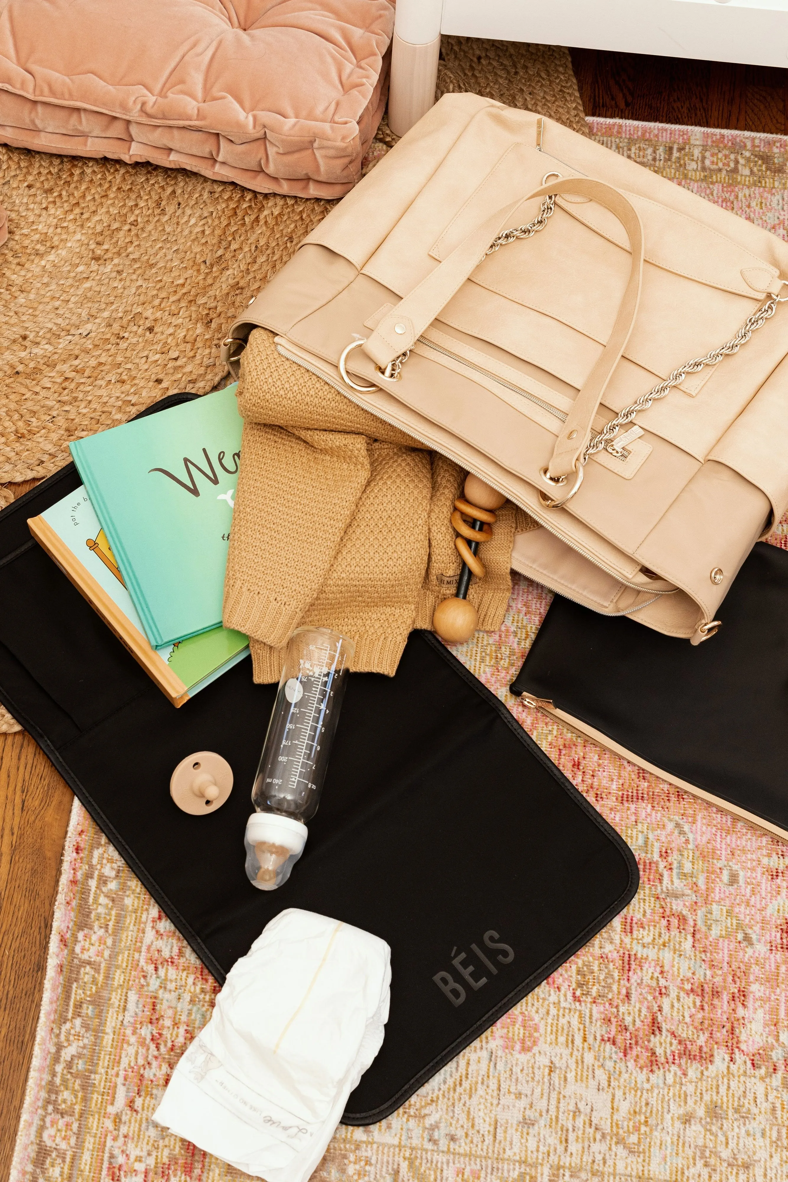 The Diaper Bag in Beige