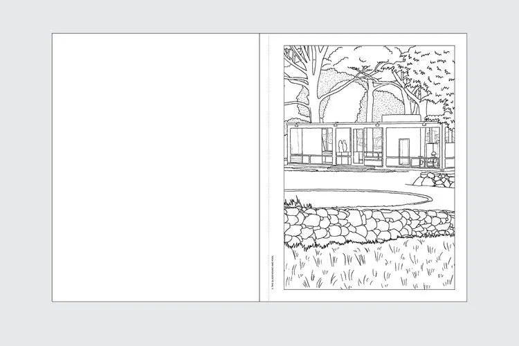 The Glass House Coloring Book